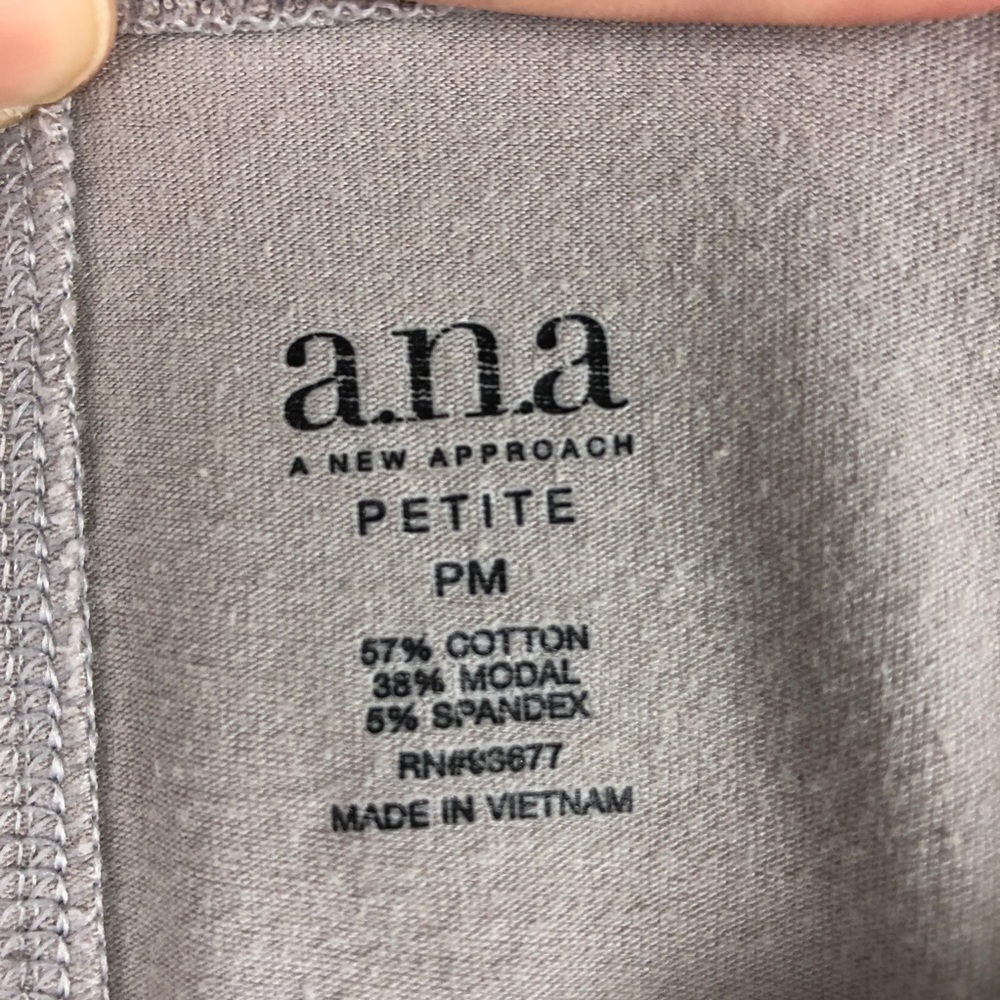 a.n.a Metallic Long Sleeve Shirt Pale Mauve - Picture 9 of 9